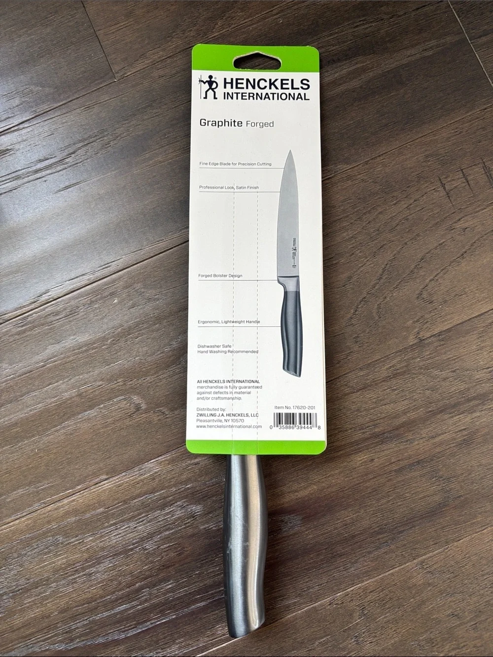 Heckels International Graphite  Forged 8” Carving knife,satin finish,fine edge